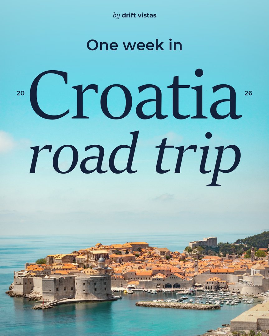 Croatia road trip route
