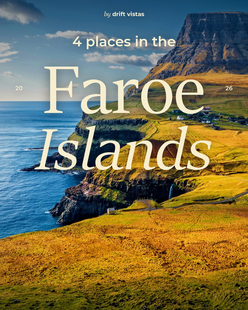 Faroe Islands road trip route