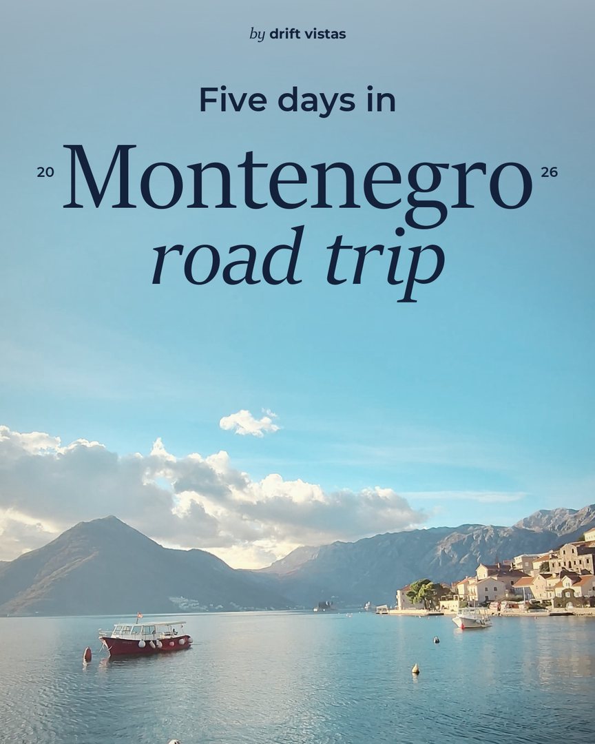 Montenegro road trip route