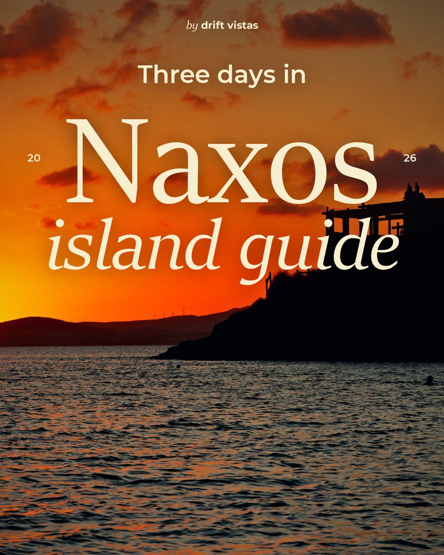 Naxos road trip route