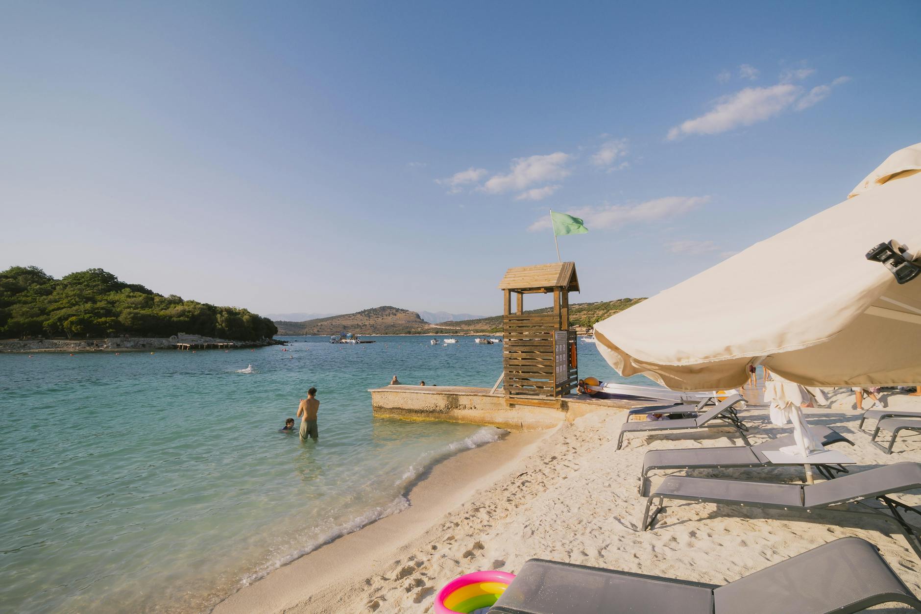 Ksamil Albania beach - safe for families
