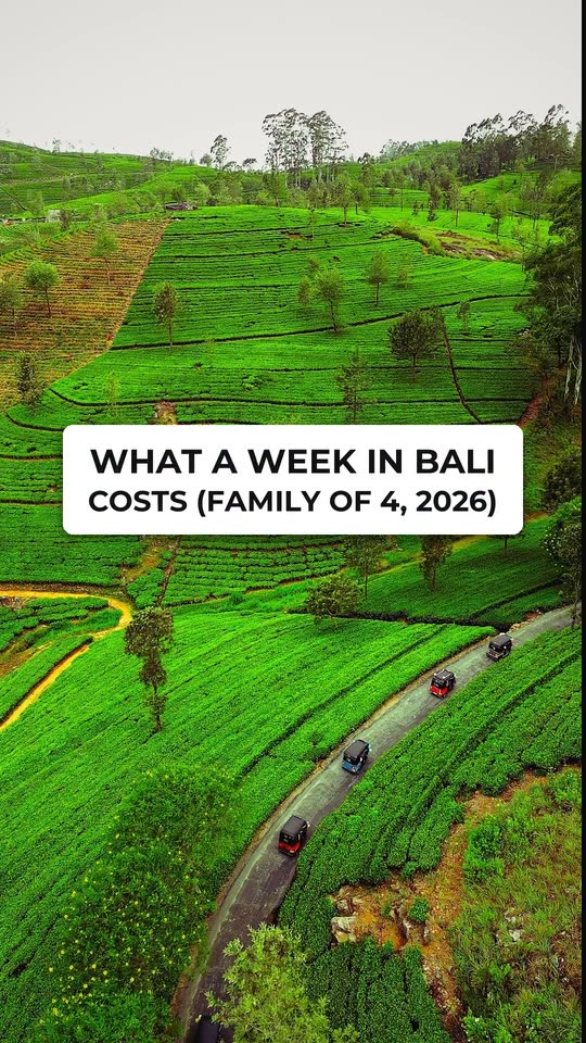 What a week in Bali costs a family of four
