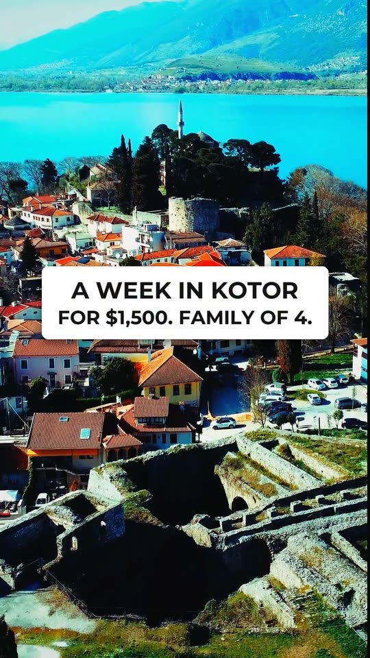 What a week in Kotor costs a family of four