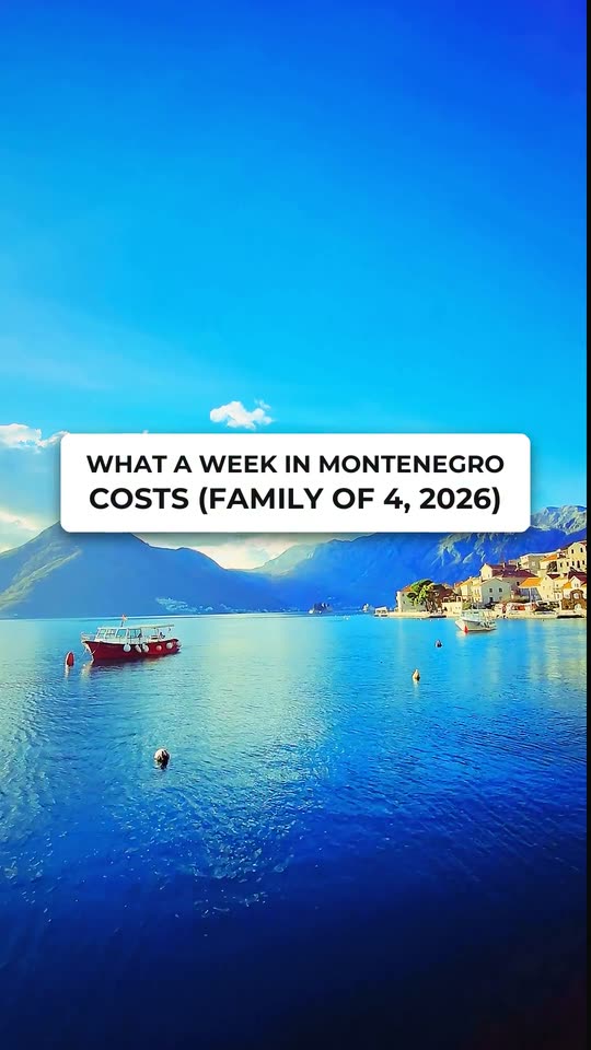 Where the money goes on a week in Montenegro