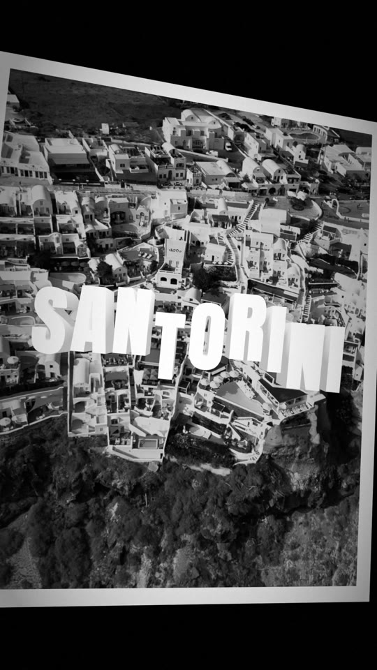 Santorini in 20 seconds: why it looks like this
