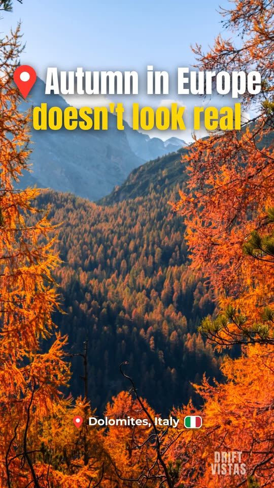 Autumn in Europe: 5 places that do not look real