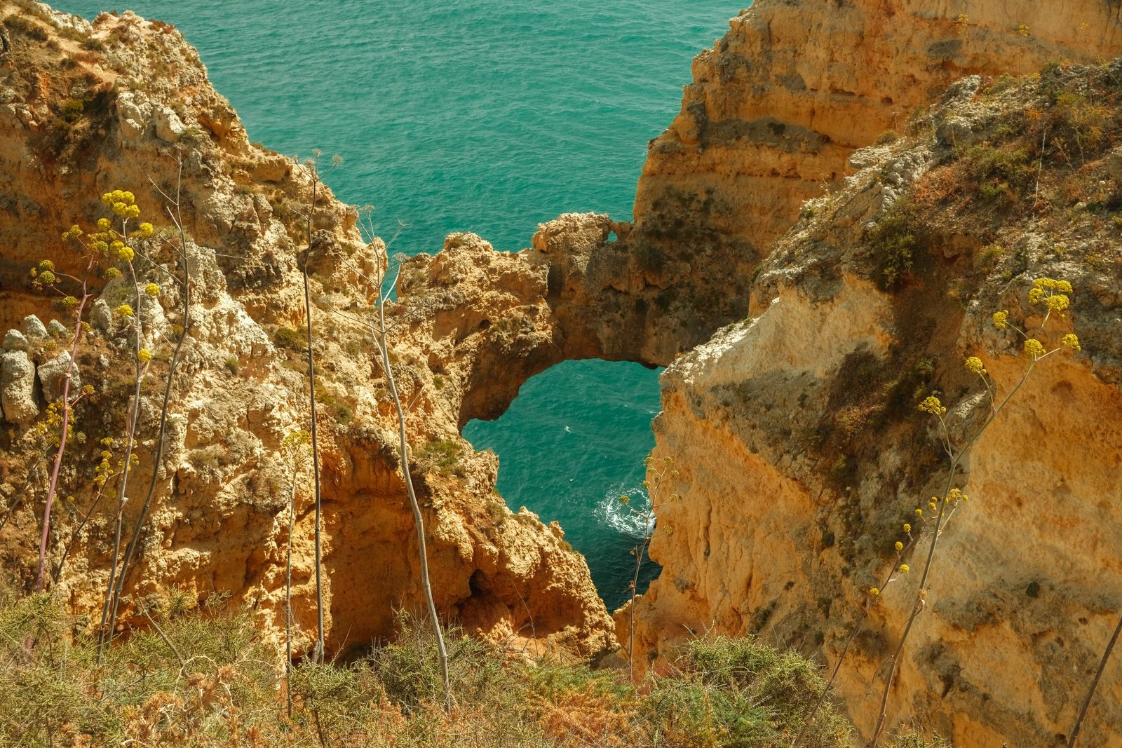 A rock arch at Ponta da Piedade near Lagos