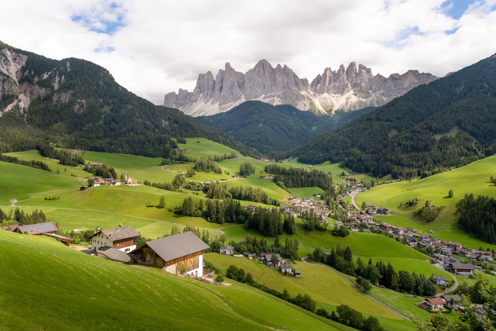 Val di Funes and the Odle peaks