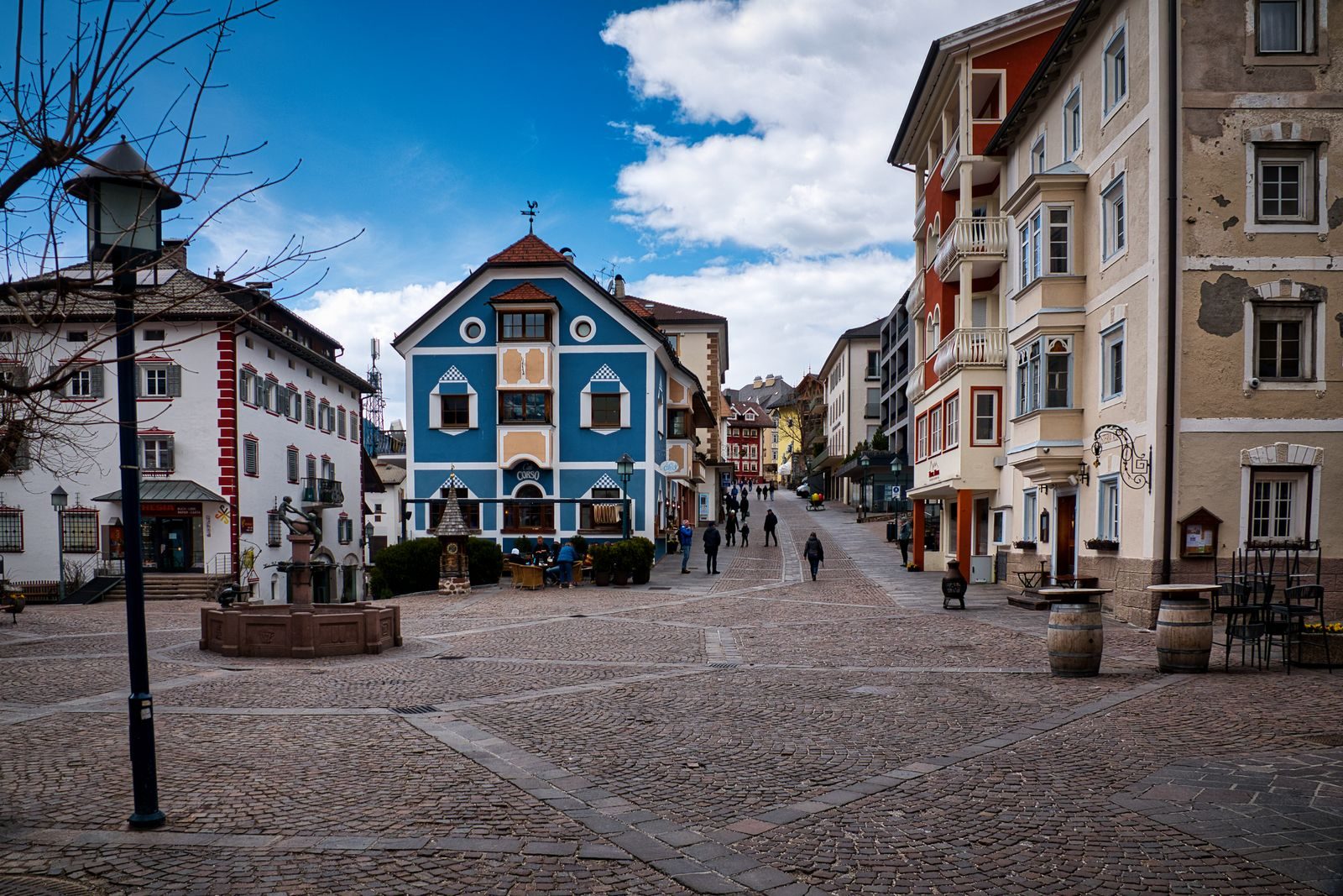 The town square in Ortisei, Val Gardena
