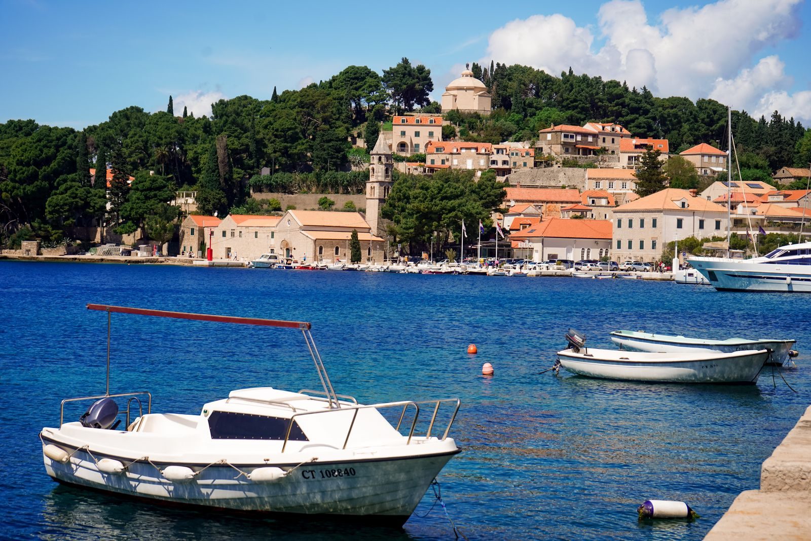 The harbour town of Cavtat near Dubrovnik