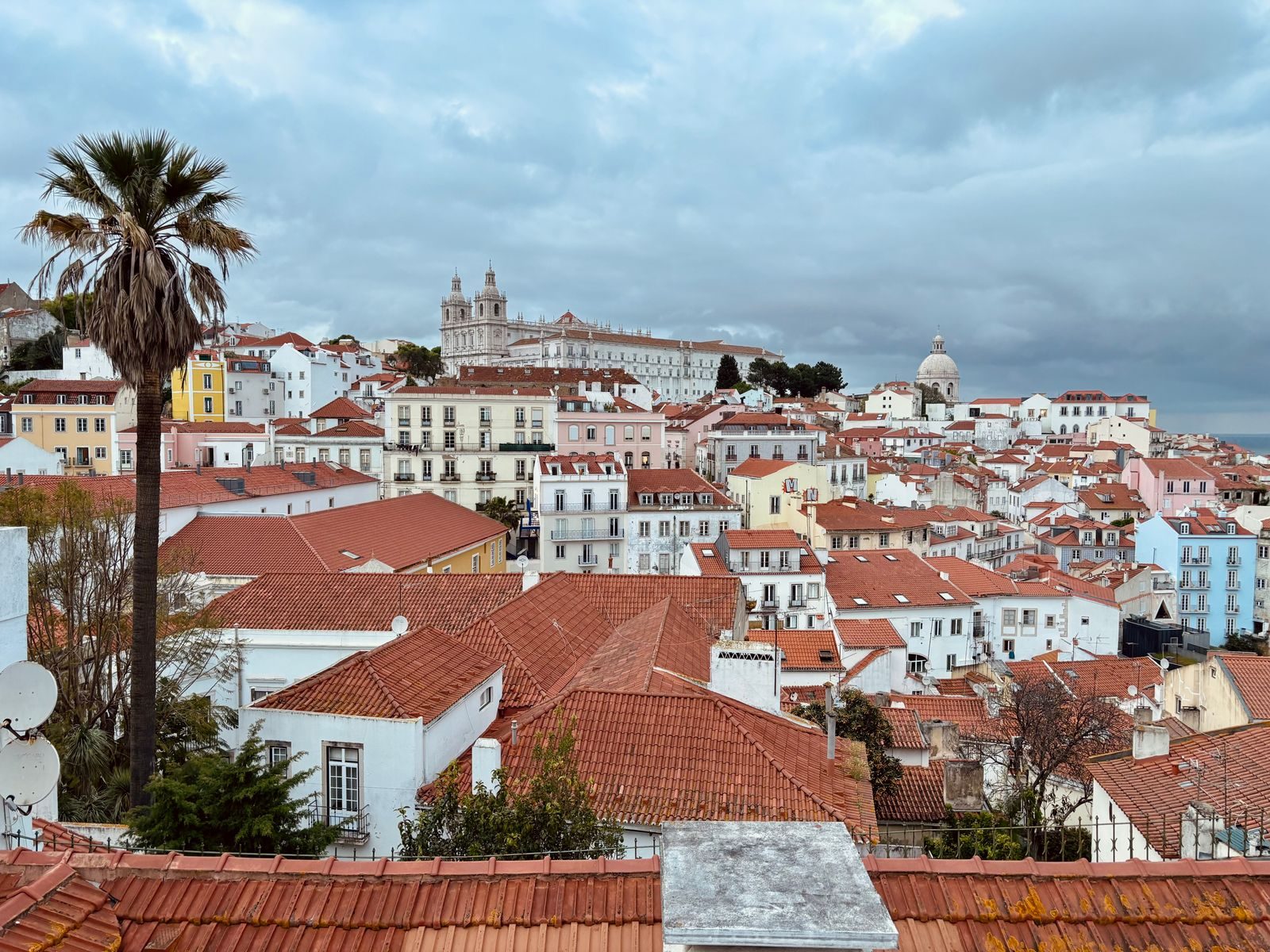 The red rooftops of Alfama, Lisbon's oldest quarter