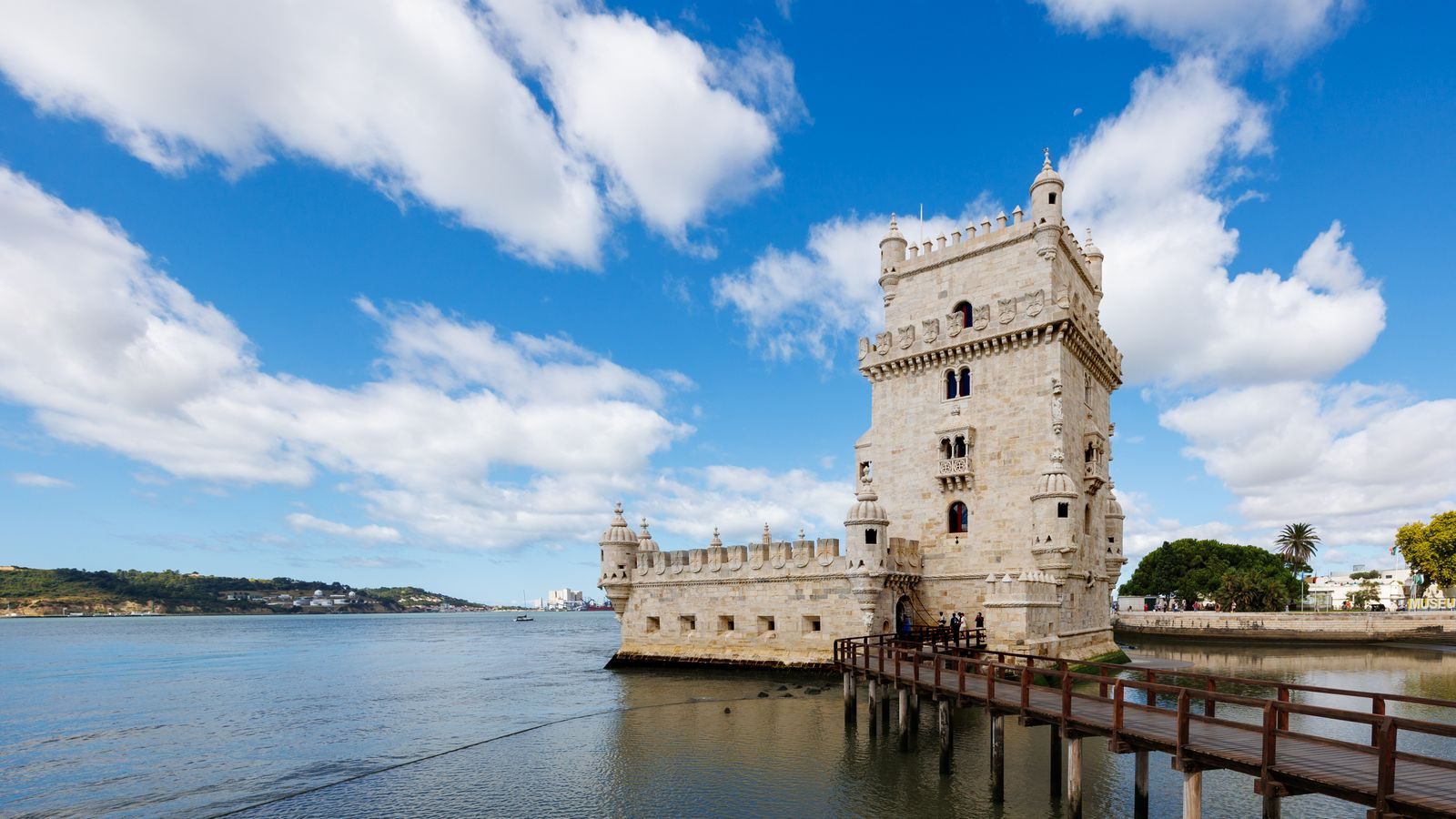 The Belém Tower on the Tagus River in Lisbon