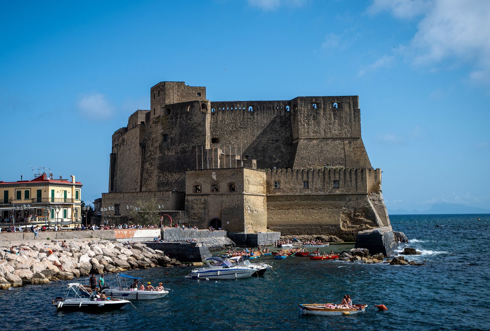 Castel dell'Ovo on the Naples seafront