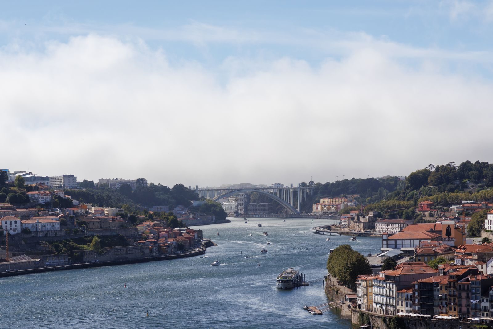 The Douro and the Porto skyline seen from Vila Nova de Gaia